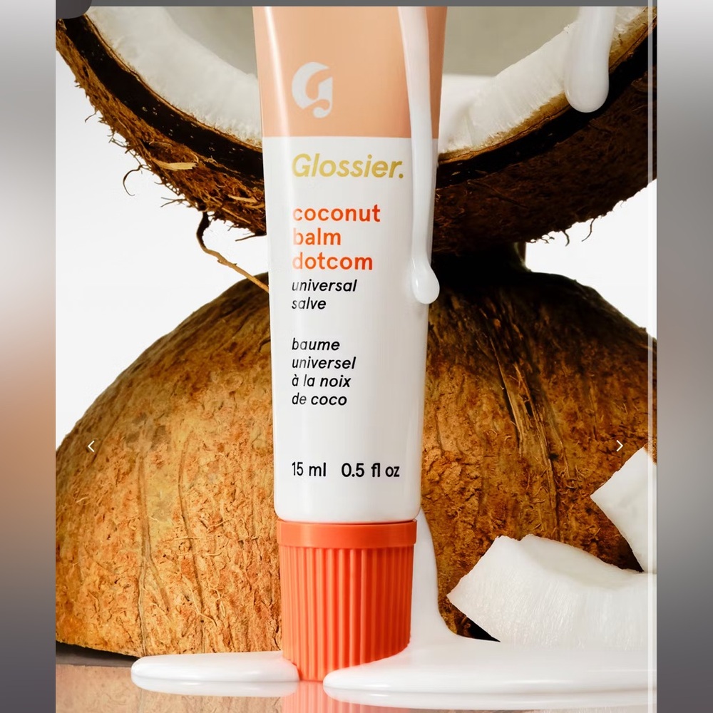Glossier. Coconut Balm Dotcom Nourishing Lip Balm - Picture 3 of 8